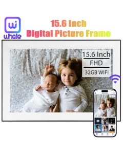 15.6 Zoll integrierter 32-GB-WLAN-Digitalfotorahmen mit großem Touch-IPS, 1920 x 1080 WLAN-Smart-Frame, teilen Sie Fotos und Videos über dem Rahmen
