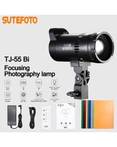 Sutefoto TJ‑55 55W Bi‑Color COB Video Light CRI96 for Studio