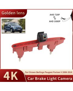 Caméra de recul AHD 1080P avec feu stop pour Citroën Berlingo et Peugeot Partner II (2008-2016), étanche
