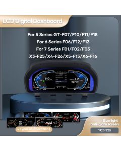 12.3 ''Digital Dashboard Für BMW F10 F11 F18 F06 F12 F13 F01 F02 F03 F25 F26 F15 F16 LCD Panel Tacho virtuelle Instrument