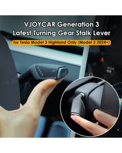 VJOYCAR Gen3-Schalthebel für Tesla Model 3, Highland-Drehstiele, Schalthebel, OEM-Stil, APP, individuelle Funktion