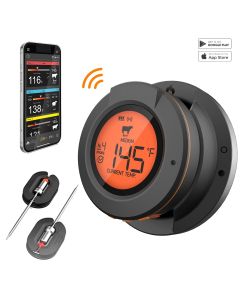 Food Cooking Bluetooth Wireless Grill Remote Thermometer Probes