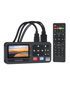 HD Video Capture Box 1080P Video-Digital-Konverter mit 3-Zoll-Bildschirm, 4K HDMI/CVBS/VGA/YPBPR-Eingängen Videorecorder