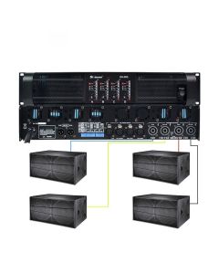 Kondensator-Upgrade DS-20Q 4-Kanal 16000 Watt Professional Leistungs verstärker für 18 Zoll Subwoofer