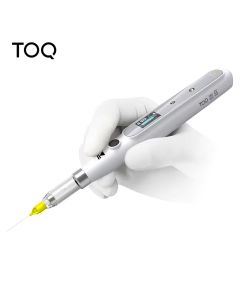 Dentaler Injektor für orale Anästhesie mit bedienbarem LCD-Display, aufladbar und Rücksaugung