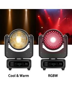 Projecteur LED à tête mobile 120 W, blanc froid et chaud, RGBW 4 en 1, projecteur DJ Wash