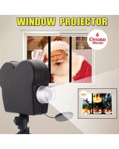 Projecteur LED holographique étanche pour Halloween et Noël, 12 films, ambiance effrayante.