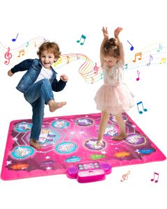 Tapis de danse pour enfants, tapis de danse électronique, mode deux joueurs avec tapis de musique au sol à 9 niveaux, jouet éducatif