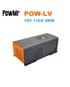 PowMr 2000W 12VDC Zu 110VAC Niedrigen Frequenz Inverter Ladegerät 2KW Reine Sinus Welle Spannung Konverter Solar Hybrid Inverter 2022