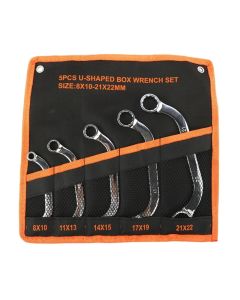 Wrench set 5 pieces curved