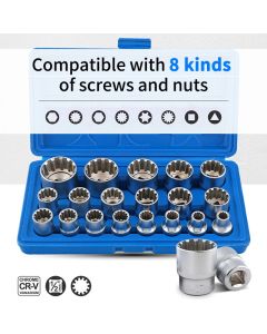 Jeu d'écrous multifonctions, clé à douille 8-32mm