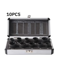 Special socket wrench set for damaged nuts