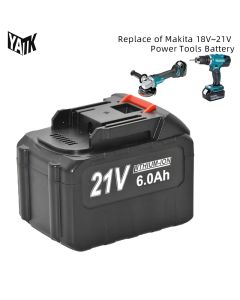 2 batteries Makita 21V 6Ah