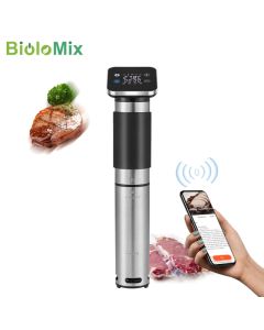 BioloMix 5. Generation WLAN-Sous-Vide-Kocher aus Edelstahl, IPX7 wasserdichter Thermo-Tauchzirkulator, intelligente APP-Steuerung