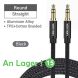 2M Aux-Kabel Stecker auf Stecker 3.5 mm Audiokabelbuchse Jack 3.5 mm für JBL Xiaomi Oneplus Kopfhörer Lautsprecherkabel Auto-Aux-Kabel