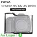 Protecteur de cage de caméra pour Canon 70D 80D 90D filetage de 1/4 pouces support de chaussure froide pour trépied Arca plaque à changement rapide