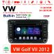 7 Zoll Android 13.0 Autoradio / Multimedia 4GB RAM 64GB ROM Für VW Golf VII 2012 Built-in Carplay