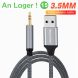 2M USB zu 3.5mm Buchse Audio kabel Kopfhörer Mikrofon externer Soundkarten adapter für PC Laptop Aux Audio Verlängerung kabel