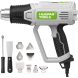 Hot Air Gun with LCD Temperatures, Adjustable Hot Air Gun, Thermal Blower, Shrink Wrap with 5 Nozzles, Heavy Duty Construction, Drugs