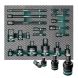 1/4" 3/8" 1/2" Schlagsteckdosenadapter und Reduzierstück, inklusive Reduzierstücken, Universalgelenken, Steckdosenadapterverlängerung, 20 Stück
