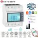 3 Phasen 4 Draht 380 V 100 A Tuya WiFi Smart Bidirektionale Energie Power kWh Meter Über Unter Spannung Schutz Überlast schutz