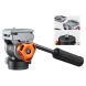 K&F Concept 5 kg Video Fluid Head with Arca-Swiss & 360° Tilt