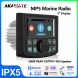 Marine Radio MP5 Stereo 3 Zoll Display Media Video Player Wasserdicht Bluetooth AUX AM FM RDS für ATV UTV SPA RZR