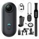 Mini caméra d'action 4K WIFI 128 Go, enregistreur vidéo portable avec capteur POV et étanchéité IPX7