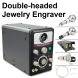 Graveur de bijoux à double tête 1-500 tr/min. Vitesse à vide, pièce à main de gravure pneumatique.