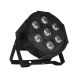 LED Flat Par 7x18W RGBWA+UV Light DMX512 6-10CH Stage Light Strobe