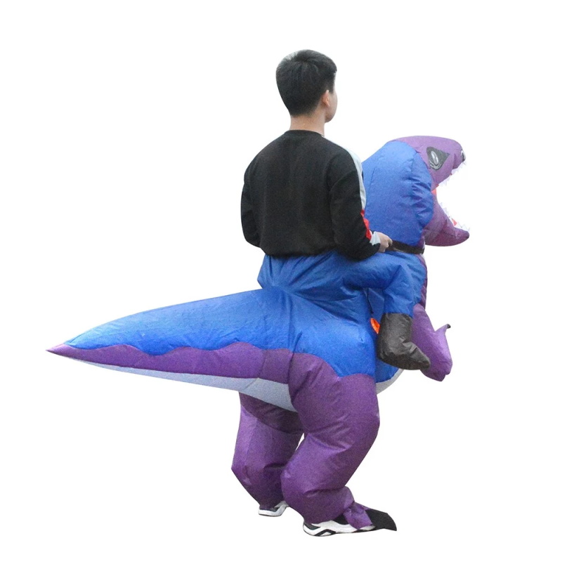 Inflatable dinosaur costume