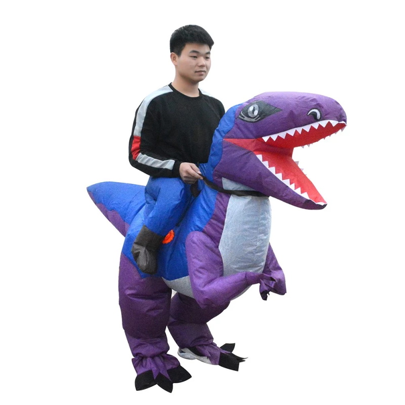 Inflatable dinosaur costume