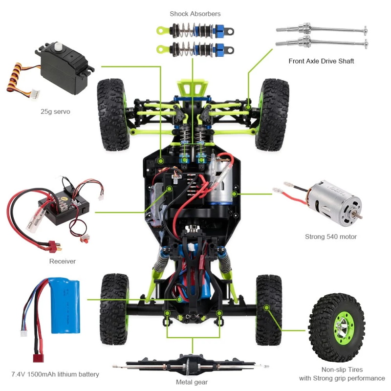 Wltoys camion RC tout-terrain