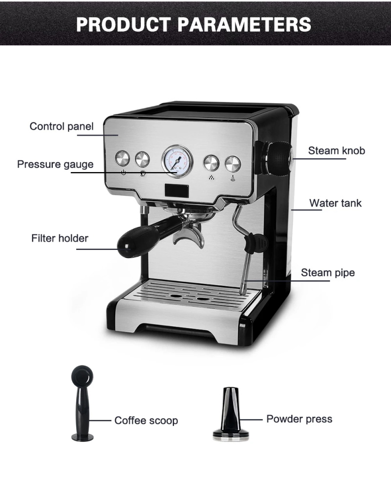 15 bar italienische halbautomat ische kaffee maschine
