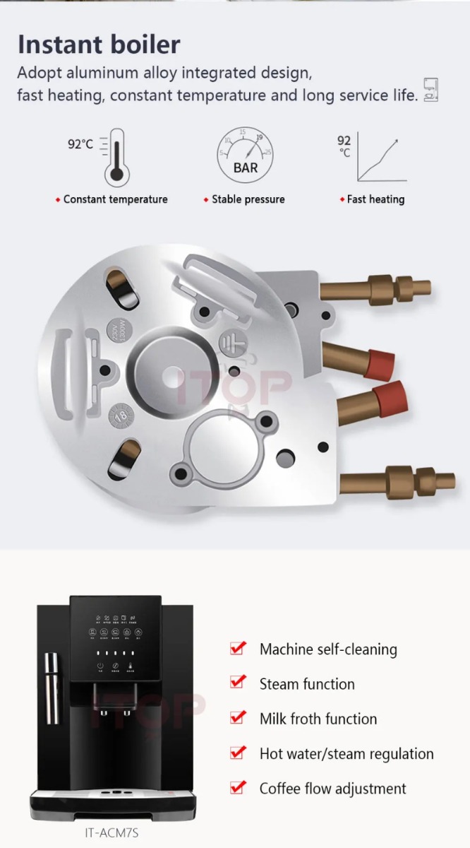 Voll automatische 19 bar Kaffee maschine
