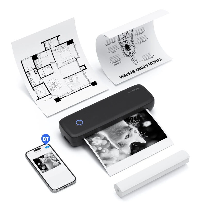 portable thermal transfer printer wireless