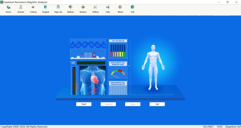 Quantum magnetic resonance body analyzer