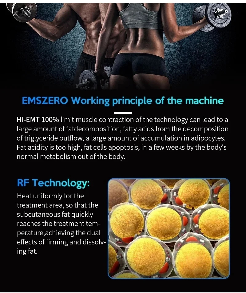 Machine mince pour le corps RF