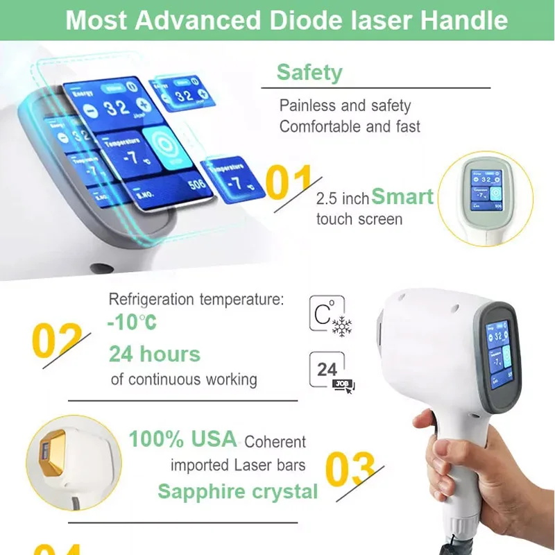 Diode laser hair removal machine