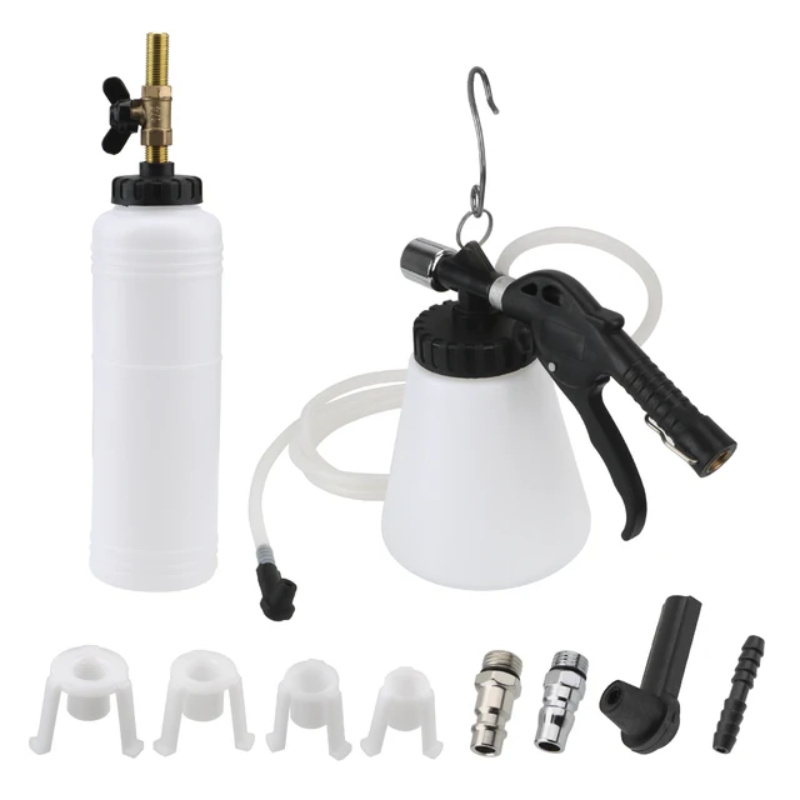 Brake bleeding device negative pressure