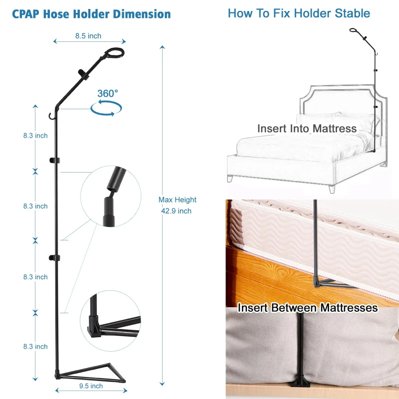 CPAP tube holder